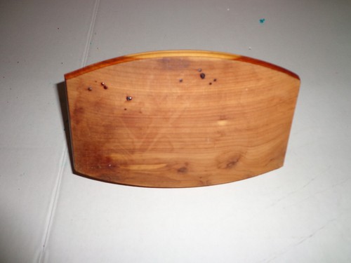Cenicero vintage Mackinaw City Michigan con base de madera maciza de oso/madera - Imagen 7 de 9