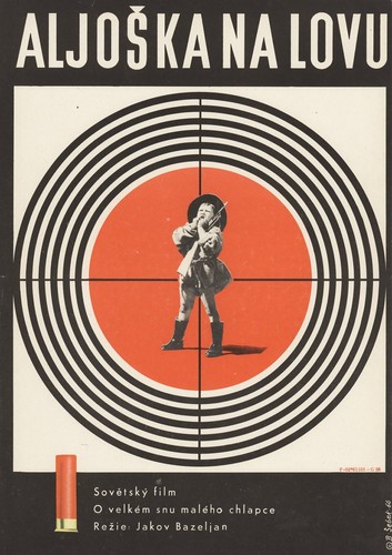 Alyoshka's Hunting 1966 Czech A3 Poster