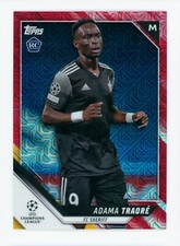 2021-22 Adama Traore Topps Chrome Japan Red Refractor FC Sheriff Rookie Card 4/5. rookie card picture