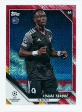 2021-22 Adama Traore Topps Chrome Japan Red Refractor FC Sheriff Rookie Card 4/5