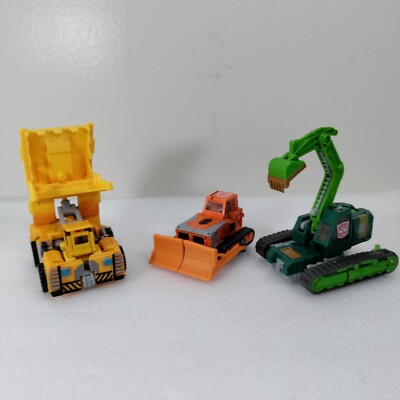 Transformers VTG LANDFILL Takara 2001 Wedge Heavyload Grimlock 3 Pc Lot VINTAGE 
