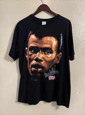 David Robinson Big Head Spurs Salem Sports Large Vintage T Shirt NBA Black Adult