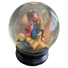 SNOW GLOBE GRUMPS of SAN FRANCISCO Angel Snow Globe-Vintage Gold Tone (RARE)