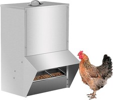 NEW Automatic Chicken Feeder Large Capacity Poultry Trough 50LBS Capacity