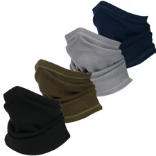 Thermal Neck Warmer Gaiter Windproof Fleece Lined Face Masks Winter Scraf Unisex
