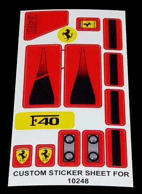 Custom Aufkleber für 10248 Replacement Sticker