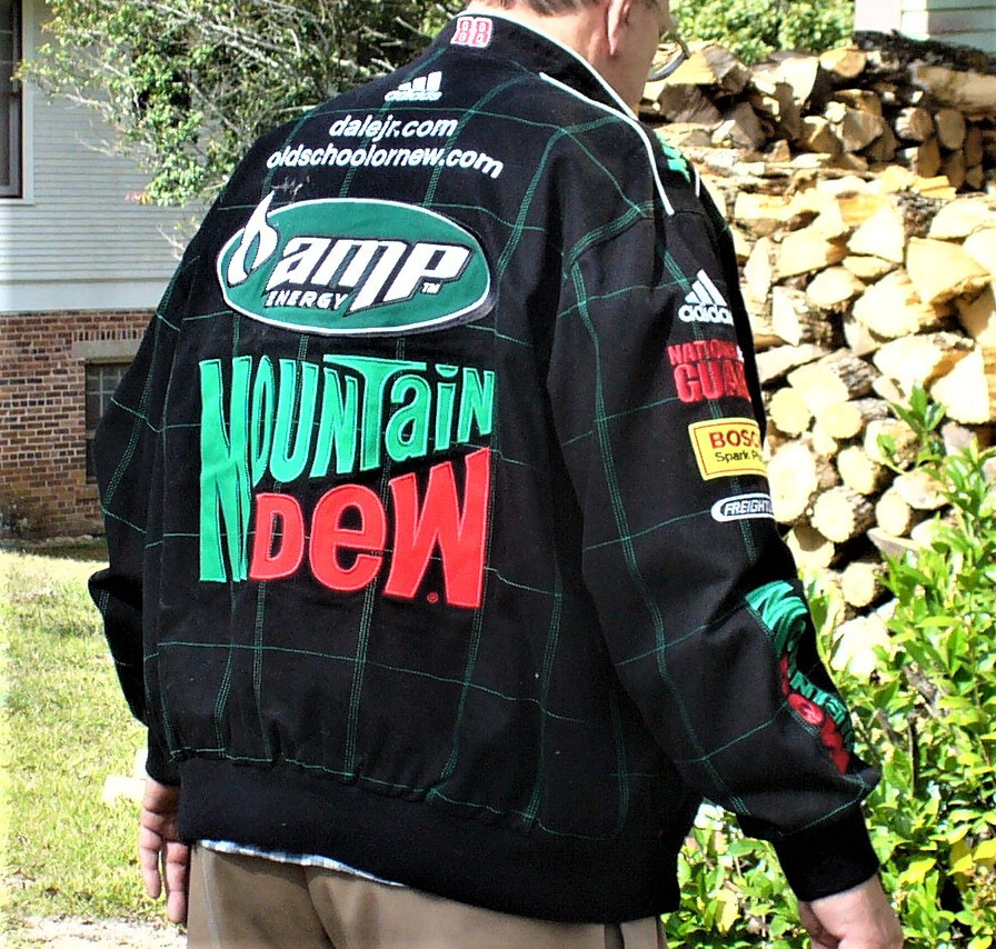 Dale Earnhardt Jr Mountain Dew NASCAR Coat Racing Jacket Men Dale Earnhardt Jr Mountain Dew NASCAR Coat Racing Jacket Men