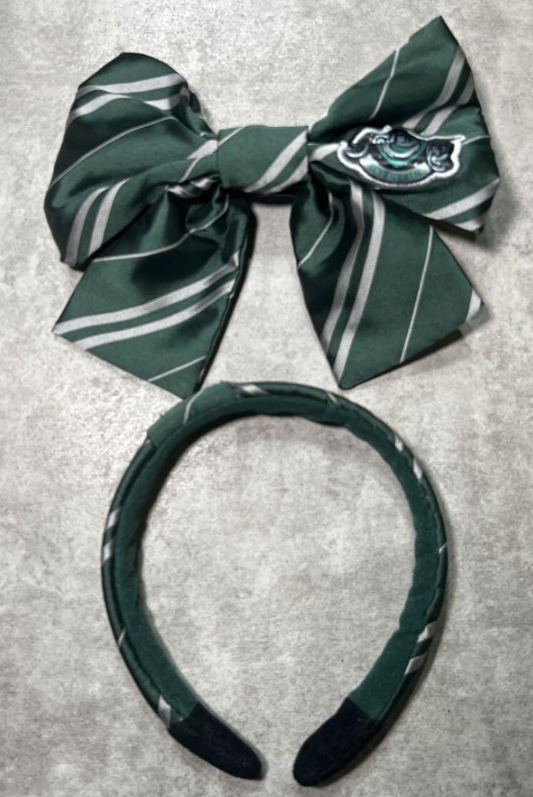 USJ limited Harry Potter headband slytherin Bow Universal  display picture 1