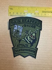 Grim Reapers Attack Military Patch New
