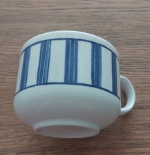 Vintage Kaffee-Geschirr Churchill England Ikea Blau Kariert  (Kaffeetasse)
