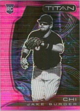 2022 Panini Chronicles Titan #13 Jake Burger RC White Sox Rookie  SP Pink Pulsar