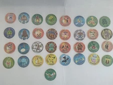 Tazos Pokemon 3 2001 Lot Of 33 Tazo Sabritas Mexico Pogs ORIGINAL Vintage