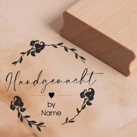 Motivstempel Handgemacht Vintage Kranz Name Herz Stempel Personalisiert Diy