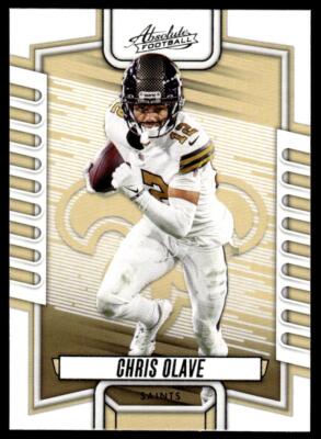 2023 Panini Absolute 72 Chris Olave New Orleans Saints Football Card
