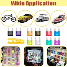 120pcs Mini Blade Fuse Assortment Auto Car Motorcycle SUV Fuses Kit APM ATM UTV