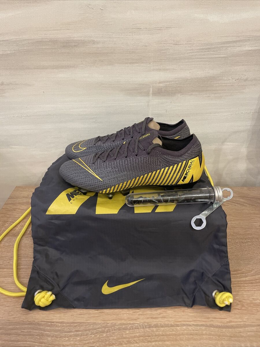 Nike Mercurial Vapor 12 360 Elite SG-PRO Thunder Grey Yellow Nike Mercurial Vapor 12 360 Elite SG-PRO Thunder Grey Yellow