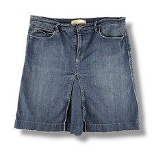 Y2K Old Navy Light Denim Midi Skirt Mid Rise Flare Retro Boho Cottage Size 12