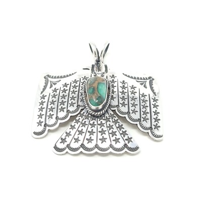ネックレス・ペンダント Vintage Sunshine Reeves Pendant Sunshine Reeves Navajo Damele Variscite Sterling Silver
