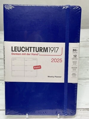 LEUCHTTURM1917 LEUCHTTURM 1917 Weekly Planner 2025 Hardcover 12Months - B6+ Paperback "Ink"
