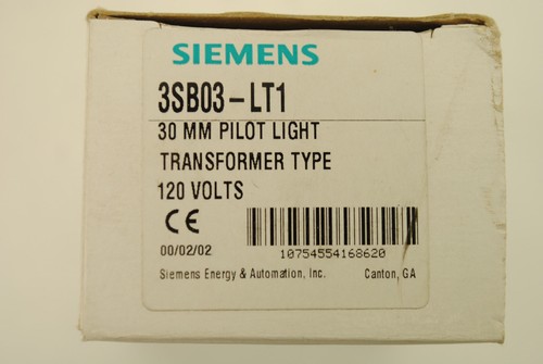 Siemens 3SB03-LT1 Pilot Light 30 MM Transformer Type 120 Volts, Without Lens - Picture 9 of 9