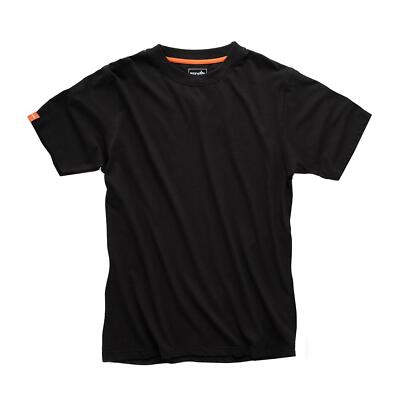 Scruffs Eco Worker T-Shirt Hardwearing Work Shirt Black M