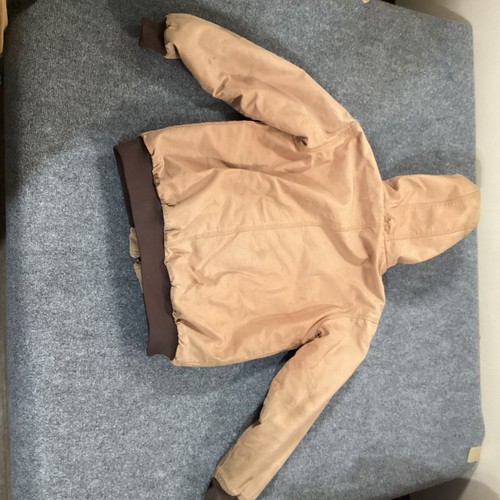 Berne Coat Boys Extra Large Brown Duck Canvas Chore Barn Jacket Lined Hooded - Picture 10 of 15