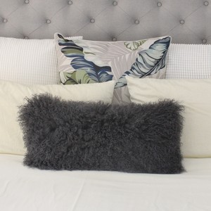 rectangle grey cushion