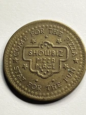 Vintage Showbiz Pizza Arcade Token Defunct #sp3