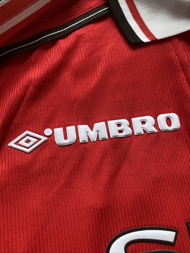 Roy Keane Manchester United 1999 Treble Winners Home Shirt 16 Man Utd Jersey M - Bild 6 von 23