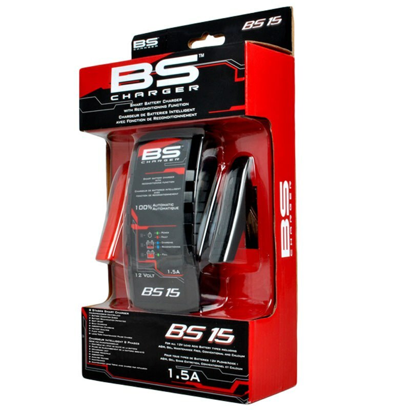 Chargeur BS15 12V 1500mA idéal pour l'hivernage de votre moto de loisir