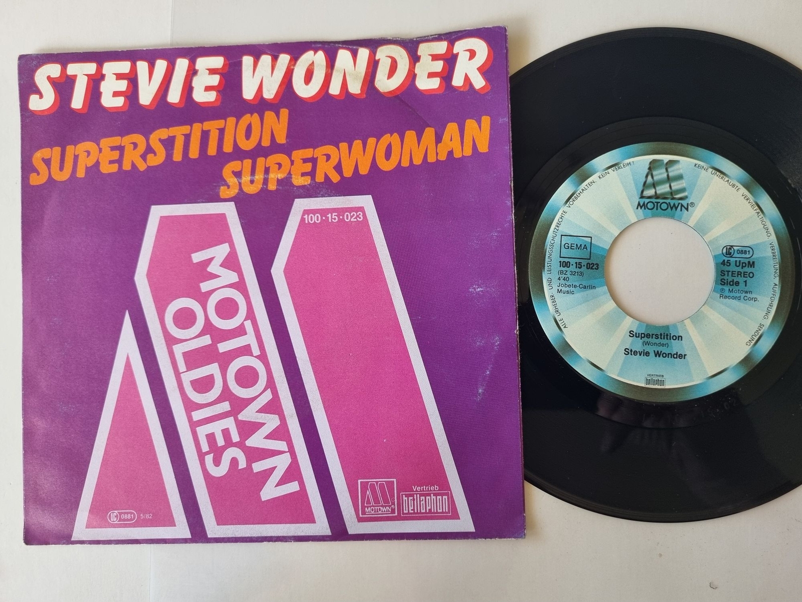 Stevie Wonder - Superstition/ Superwoman 7'' Vinyl Germany
