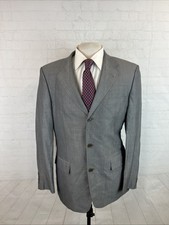 Zara Men's Gray Solid Blazer 40R 195