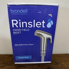 Brondell Rinslet Handheld Bidet Sprayer Polished Chrome Toilet Attachment NEW