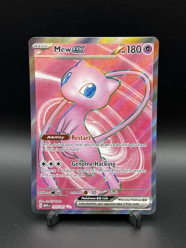 Mew ex 193/165 Sv: Scarlet & Violet 151 Full Art Holo Ultra Rare English