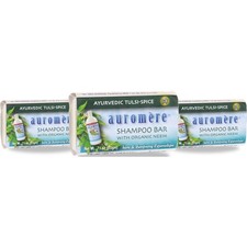 Auromere Ayurvedic Shampoo Bar With Organic Neem 3 Pack