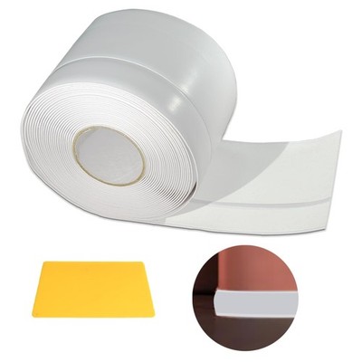 Self-Adhesive Flexible PVC Skirting 6m White Suitable for Kitchen Bathroom