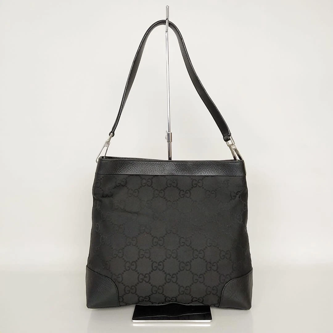 2501 9 Gucci GG sac à bandoulière en nylon noir #PGDQKR