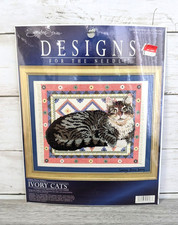 Vintage Designs For The Needle 5603 Cat/Counted Cross Stitch Kit