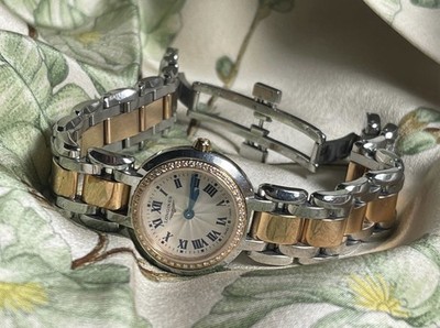 Longines PrimaLuna Armbanduhr Damen bicolor Business Mode Klassisch Elegant