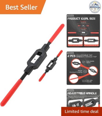 Adjustable Ratcheting Tap Wrench 1/16''-1/4'' & 1/4''-3/4'' 2Pcs
