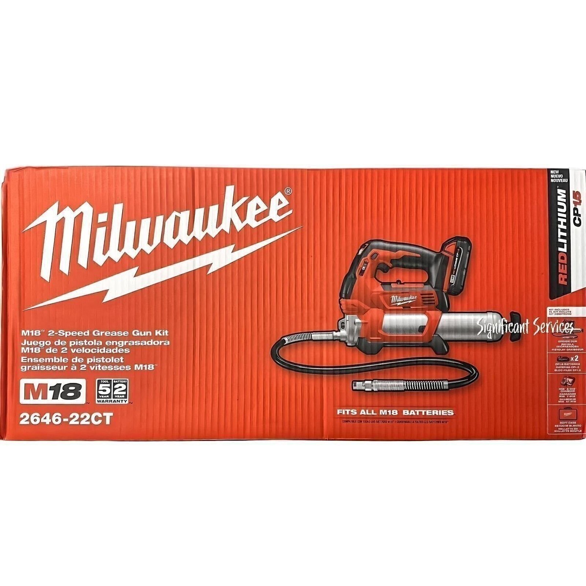 Milwaukee 2646-22CT M18 Redlithium Cordless 15