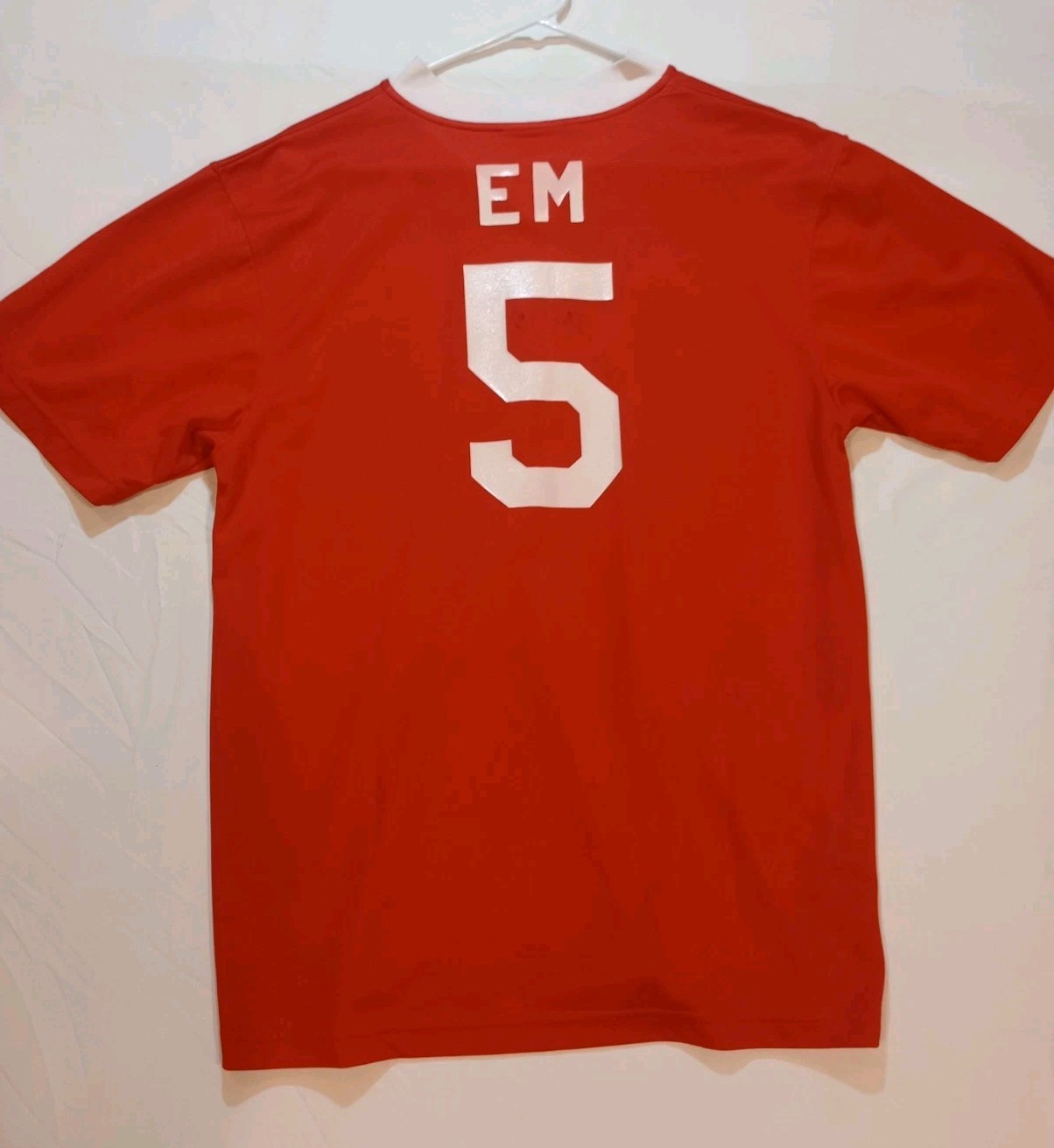 Vintage Adidas Soccer Jersey Medium Red 2002-03 Le Club Francias De FMHS Futbol thumbnail 11