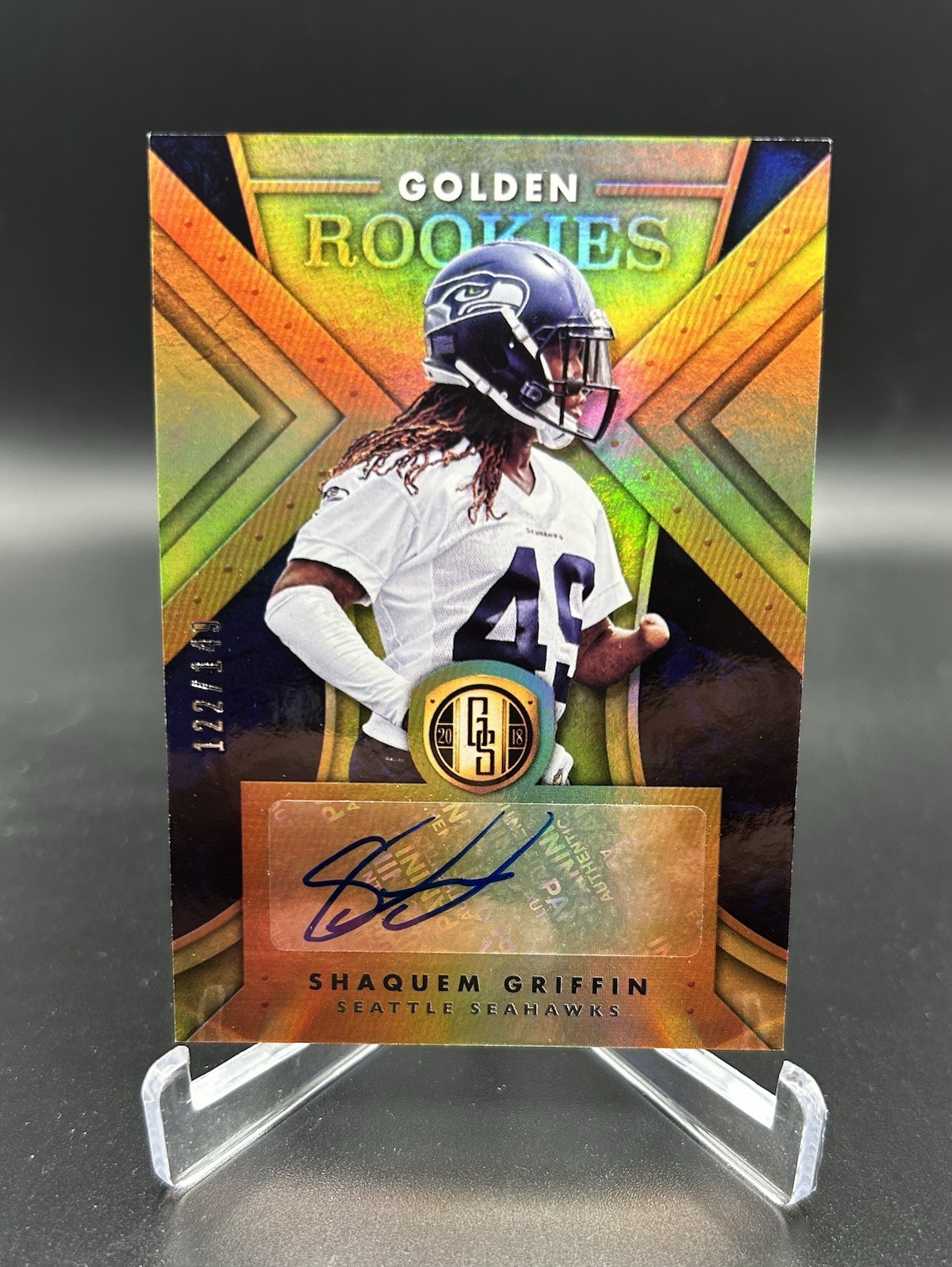 Shaquem Griffin Panini Gold Standard Golden Rookies Autograph #GRSG Base