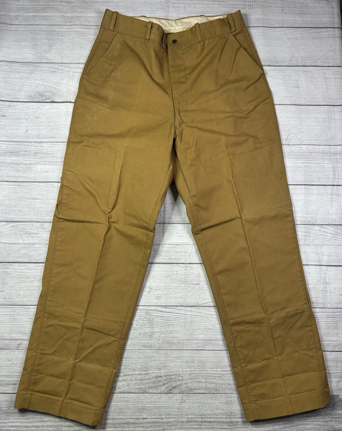 Vintage Duxbak Utica Mohawk Rainproof Hunting Pants 32x31.5 Brown Talon Zipper