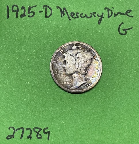 1925-D Mercury Dime 10c Good US Coin