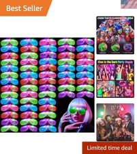 84 PCS LED Glasses, 5 Colors Light Up Glasses with 3 Light Modes, Glow in The...