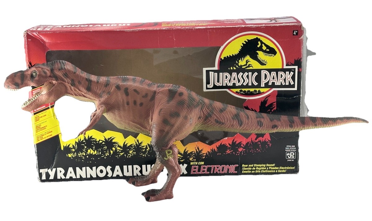 TYRANNOSAURUS REX ELECTRONIC JURASSIC PARK ROAR & STOMPING SOUND
