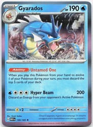 Gyarados 130/165 Holo Rare Scarlet & Violet 151