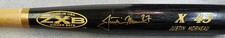 Justin Morneau Signed Game Used Cracked Bat ZXB 34 1/2 on End