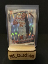 2025 Panini Prizm WNBA #146 Aneesah Morrow White Seismic Prizms Sun